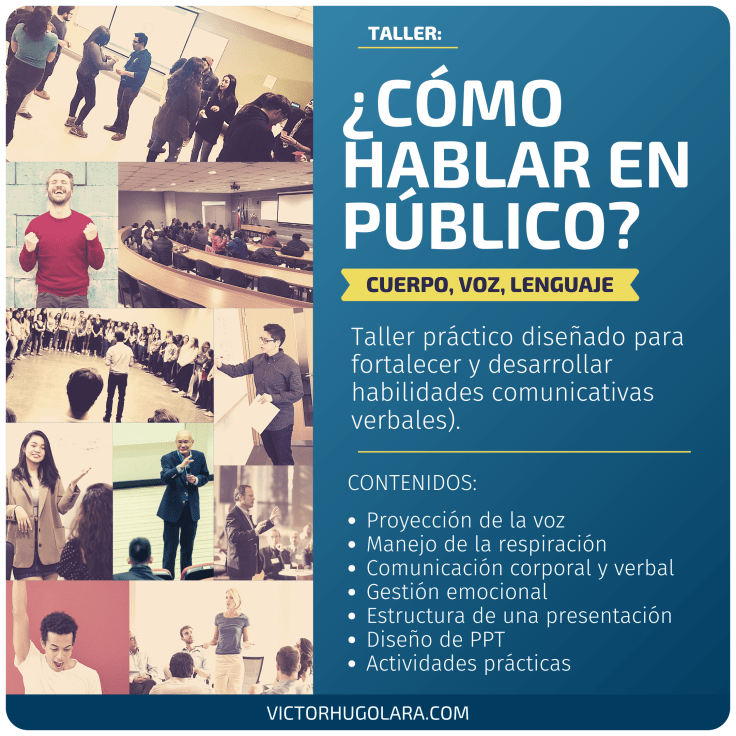 Taller: ¿Cómo hablar en&nbsp;público?
